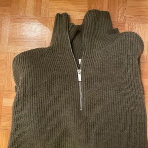 H&M Knit Quarter Zip Sweater